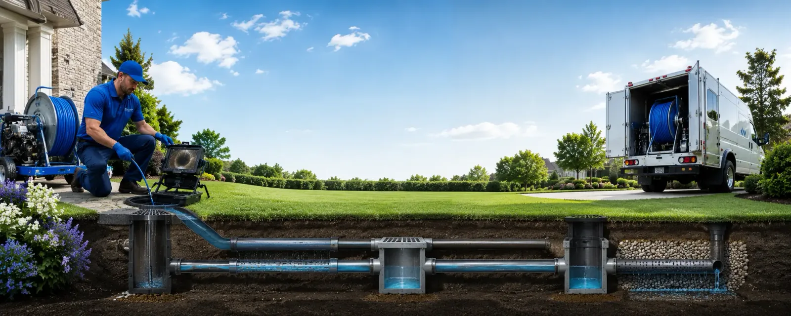 Outdoor drain cleaning information for Wentworth, MO